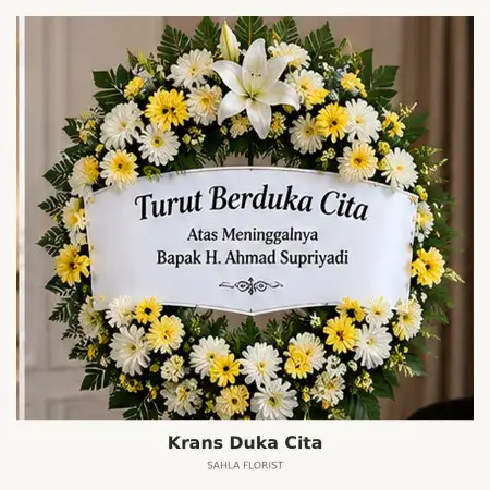 Krans Bunga Duka Grand City Mall