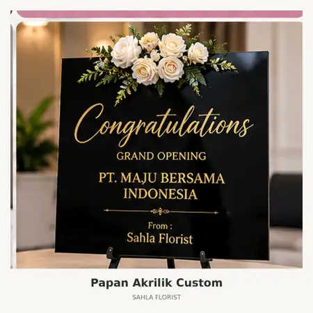 Papan Bunga Akrilik Grand City Mall